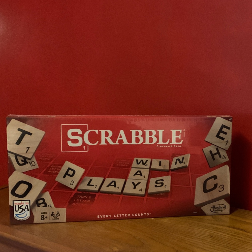 Hasbro Scrabble Board Game - Bold Red